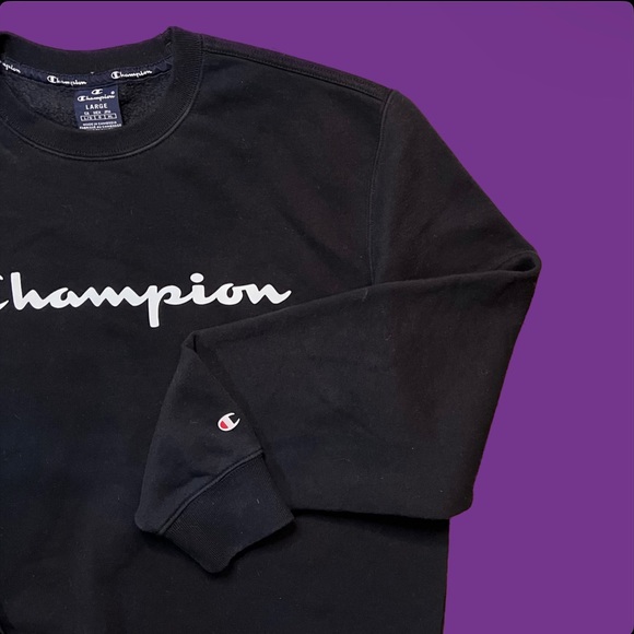 Black Champion Sweatshirt - Picture 2 of 4
